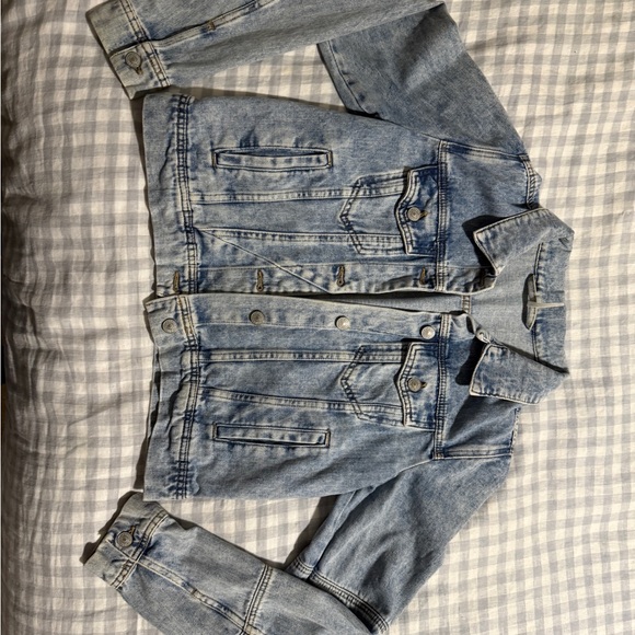 Free People Washed Blue Jean Jacket - Picture 3 of 6